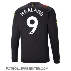 Manchester City Erling Haaland #9 Borta Matchtröja 2022-23 Långärmad